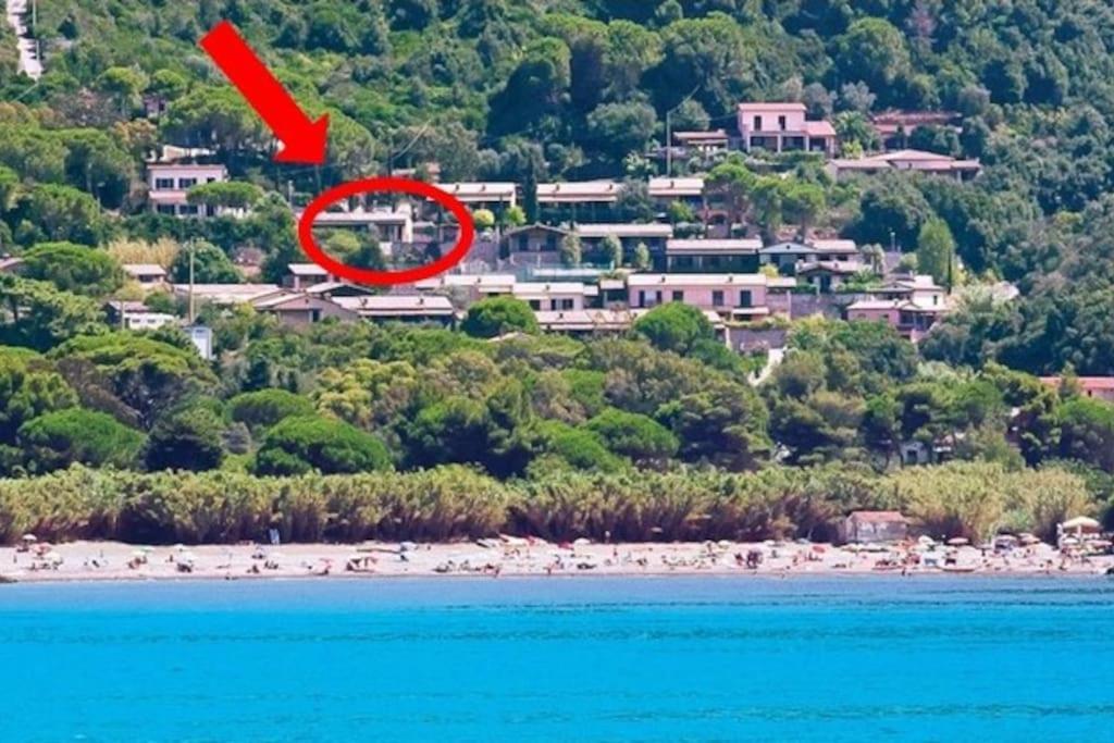 Villa Nisportino, Elba. Bilocale Con Patio Vista Mare. Casale Gastagno Esterno foto