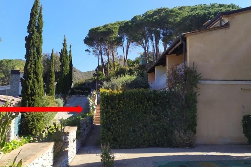 Villa Nisportino, Elba. Bilocale Con Patio Vista Mare. Casale Gastagno Esterno foto